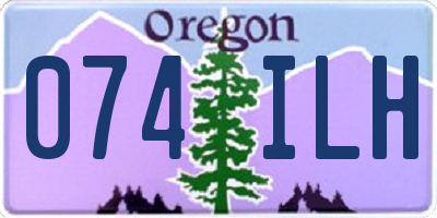 OR license plate 074ILH