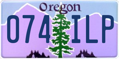 OR license plate 074ILP