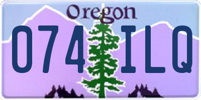 OR license plate 074ILQ
