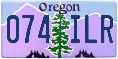 OR license plate 074ILR