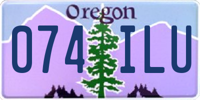 OR license plate 074ILU