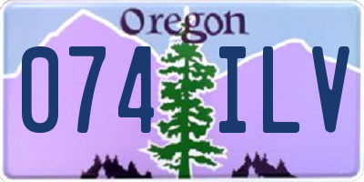 OR license plate 074ILV