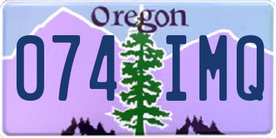 OR license plate 074IMQ