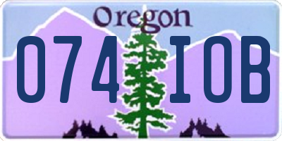 OR license plate 074IOB