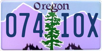 OR license plate 074IOX