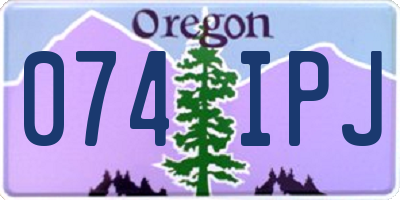 OR license plate 074IPJ