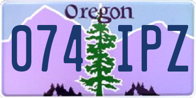 OR license plate 074IPZ