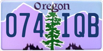 OR license plate 074IQB