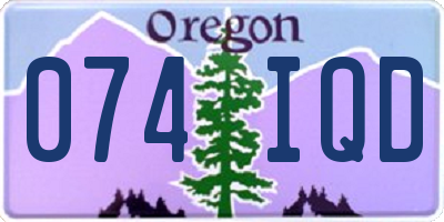 OR license plate 074IQD