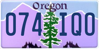 OR license plate 074IQO