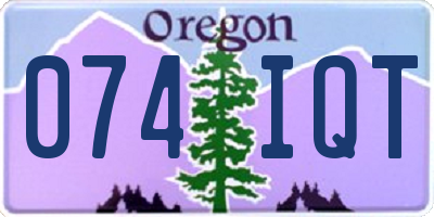 OR license plate 074IQT
