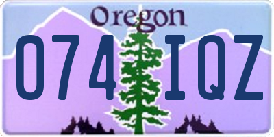 OR license plate 074IQZ