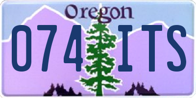 OR license plate 074ITS