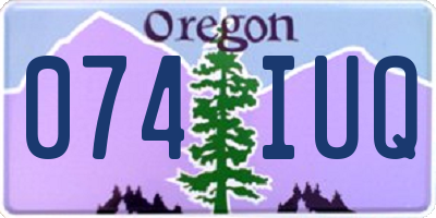 OR license plate 074IUQ