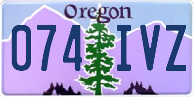 OR license plate 074IVZ