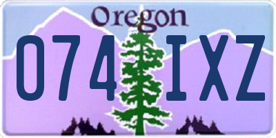 OR license plate 074IXZ