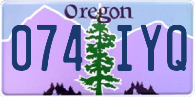 OR license plate 074IYQ