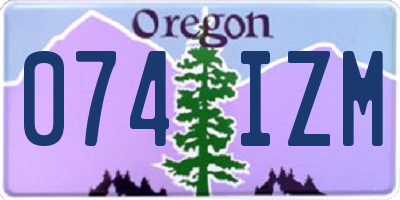 OR license plate 074IZM