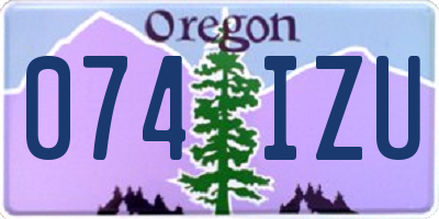 OR license plate 074IZU