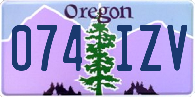 OR license plate 074IZV