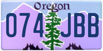 OR license plate 074JBB