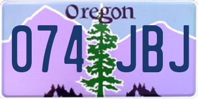 OR license plate 074JBJ