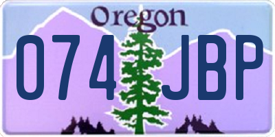 OR license plate 074JBP