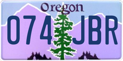 OR license plate 074JBR