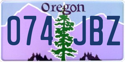 OR license plate 074JBZ