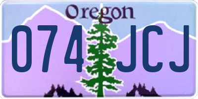 OR license plate 074JCJ