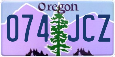 OR license plate 074JCZ