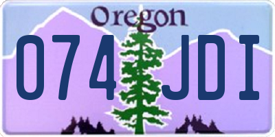 OR license plate 074JDI