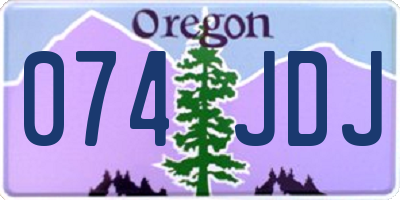 OR license plate 074JDJ