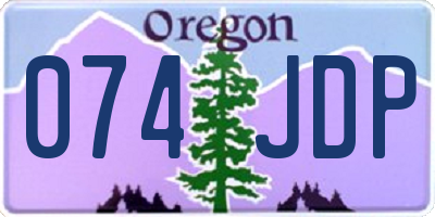OR license plate 074JDP