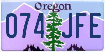 OR license plate 074JFE
