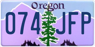 OR license plate 074JFP