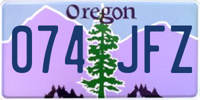 OR license plate 074JFZ