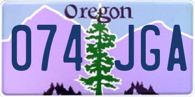 OR license plate 074JGA