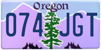 OR license plate 074JGT