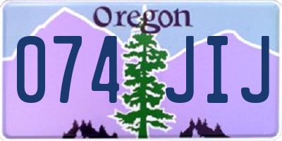OR license plate 074JIJ