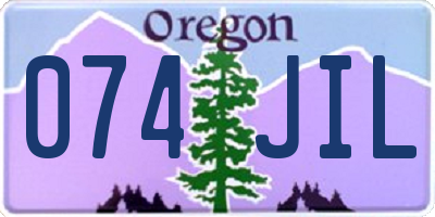 OR license plate 074JIL