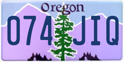 OR license plate 074JIQ