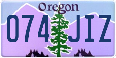 OR license plate 074JIZ