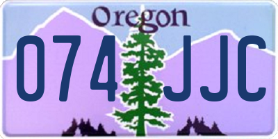 OR license plate 074JJC