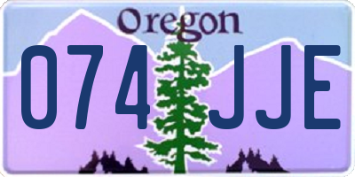 OR license plate 074JJE
