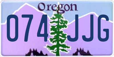 OR license plate 074JJG
