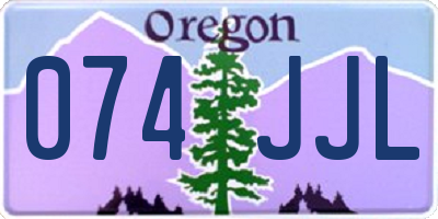 OR license plate 074JJL