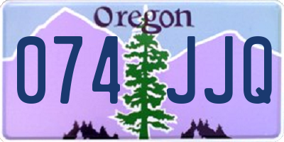 OR license plate 074JJQ