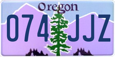OR license plate 074JJZ
