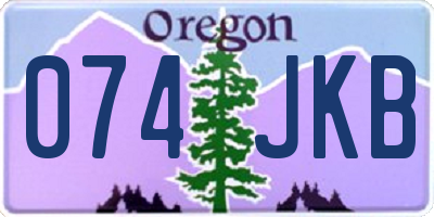 OR license plate 074JKB